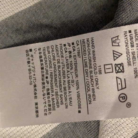 NWT Banana Republic Factory Off Shoulder Striped Blouse XS - Picture 6 of 8